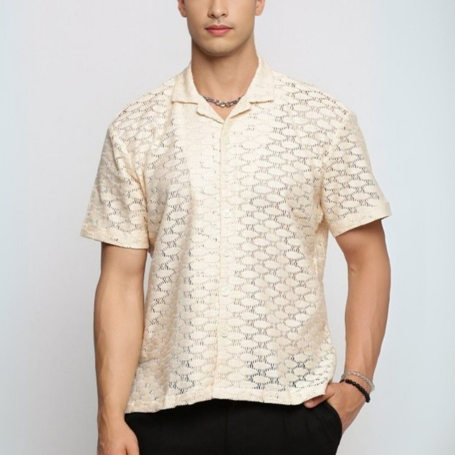 3 Pack Men's Crochet Shirts | Unique Patterns, Ultimate Comfort, Effortless Style| SC-20