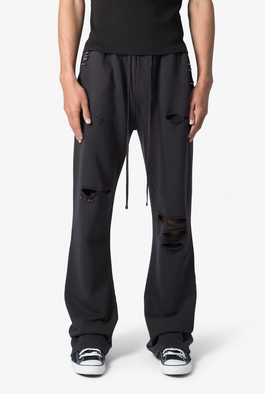 Metal Ring Flared Sweatpants