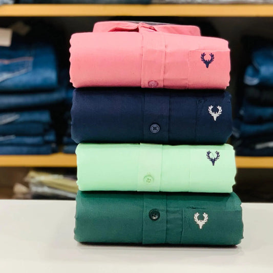 Allen Solly 4-Piece Plain Shirt Combo – Essential Wardrobe Staple