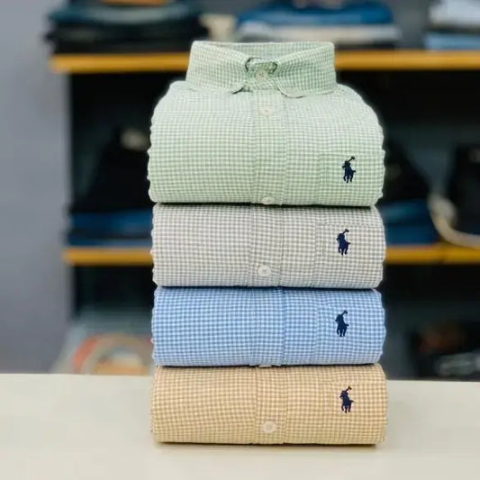 RL Polo Premium Checked Shirt Set (Combo of 4pcs) – Affordable Fashion