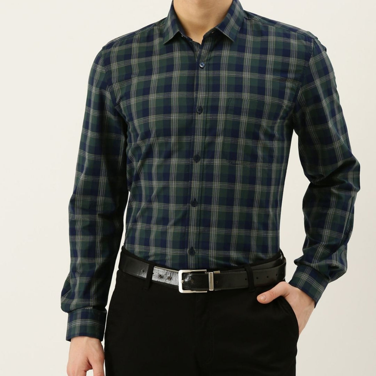 Combo Pack of 3 Men’s Formal Shirts – Stylish & Versatile Collection (Half & Full Sleeves, With/Without Pockets) (FS-52)