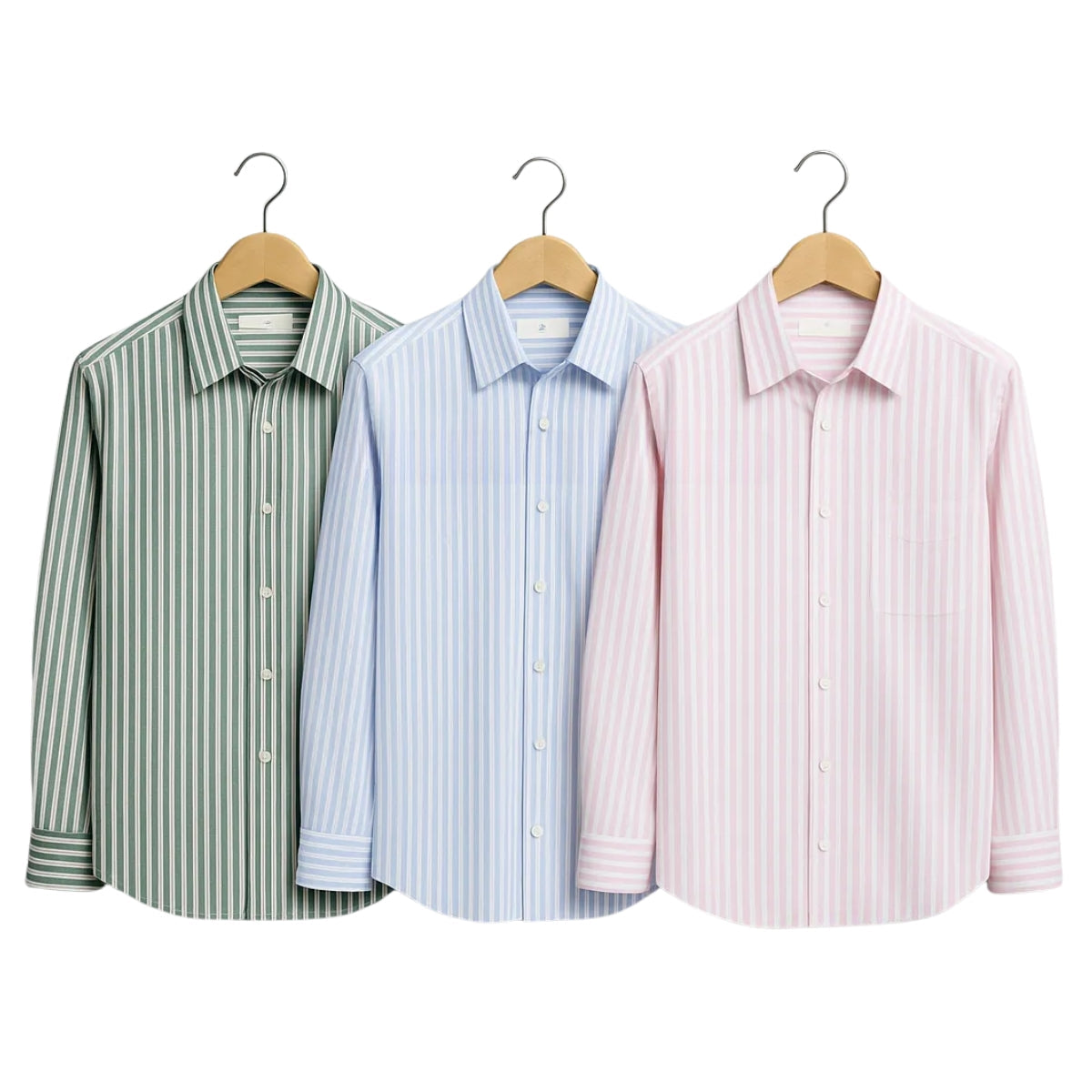 Shirt Happens: 3-Pack Men’s Stylish Formal Shirts – 100% Cotton, Full Sleeves with Pockets (FS-70)