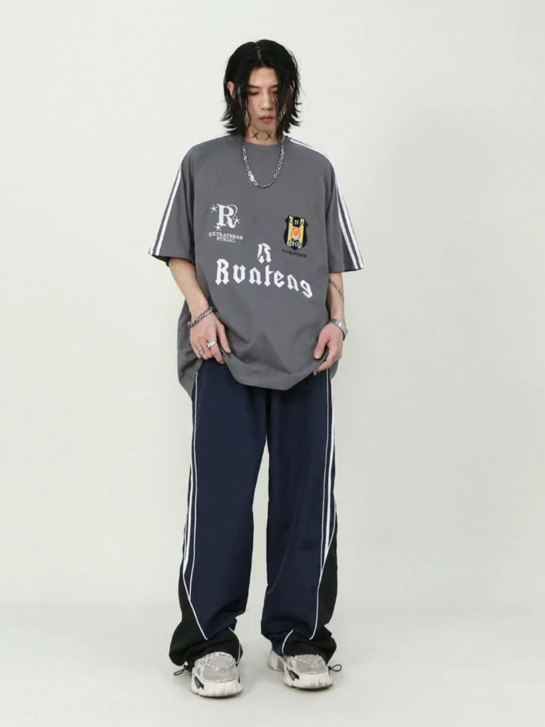 Striped Parachute Pants