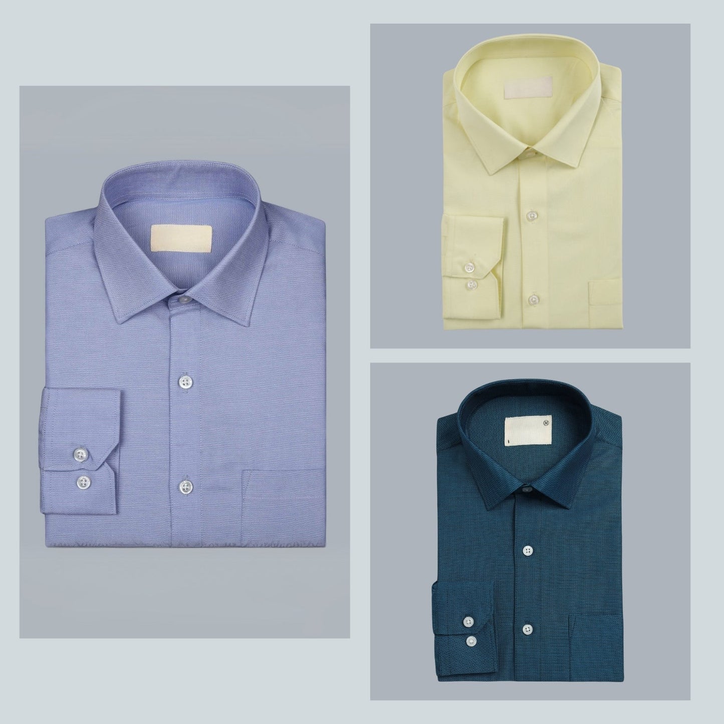 Shirt Happens: 3-Pack Men’s Stylish Formal Shirts – 100% Cotton, Full Sleeves with Pockets (FS-68)