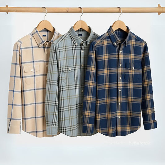 Premium Imported 100% High Quality Check Shirt | Full/Half Sleeve | With Pocket |(FS-157)