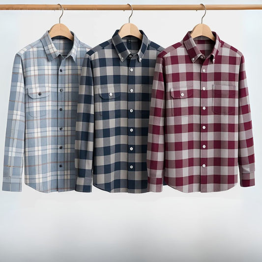 Premium Imported 100% High Quality Check Shirt | Full/Half Sleeve | With Pocket | (FS-159)