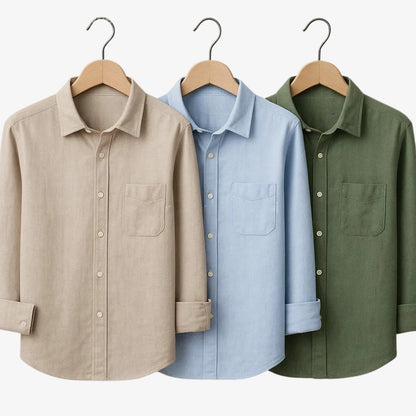 Combo Pack of 3 Men’s Formal Shirts – Stylish & Versatile Collection (Half & Full Sleeves, With/Without Pockets) (FS-51)