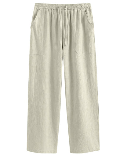 Men's Two Piece Outfits Summer Comfortable Casual Short Sleeves Shirt And Pant Without Tee