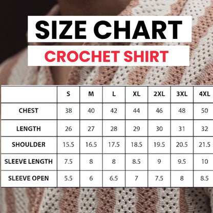 3 Pack Men's Crochet Shirts | Unique Patterns, Ultimate Comfort, Effortless Style| SC-20