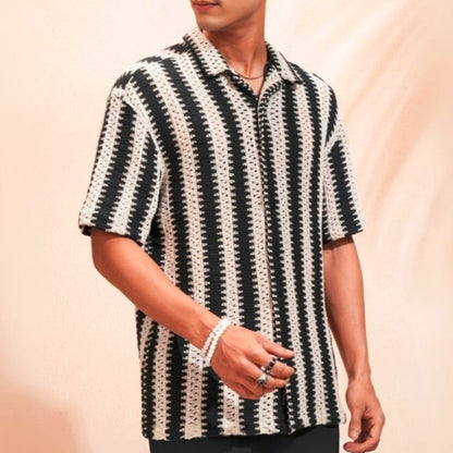 3 Pack Men's Crochet Shirts | Unique Patterns, Ultimate Comfort, Effortless Style| SC-20