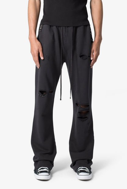 Metal Ring Flared Sweatpants