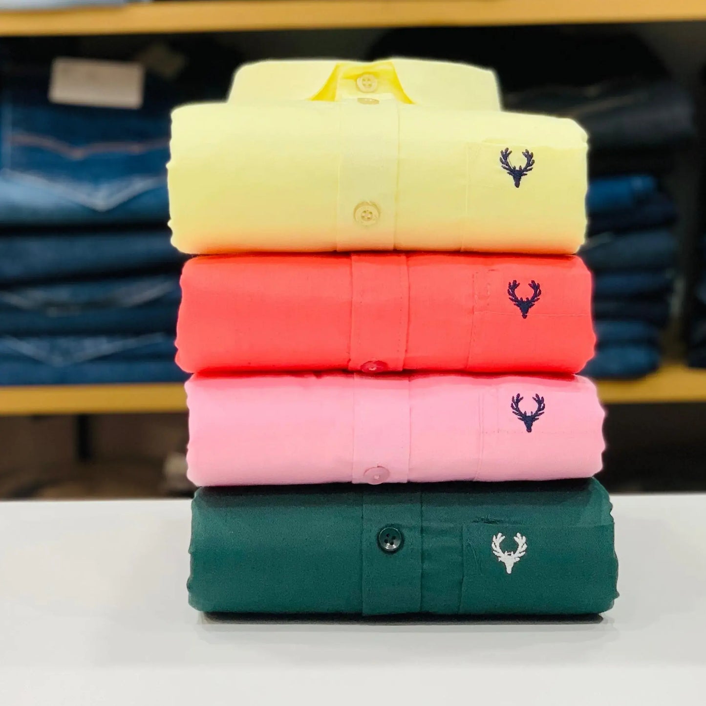 4-Piece Allen Solly Plain Shirts Combo – Comfort Meets Style