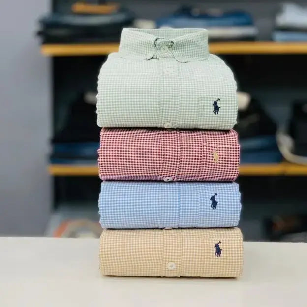 Buy RL Polo Premium Checked Shirts Combo (4pcs) – Quality Assured